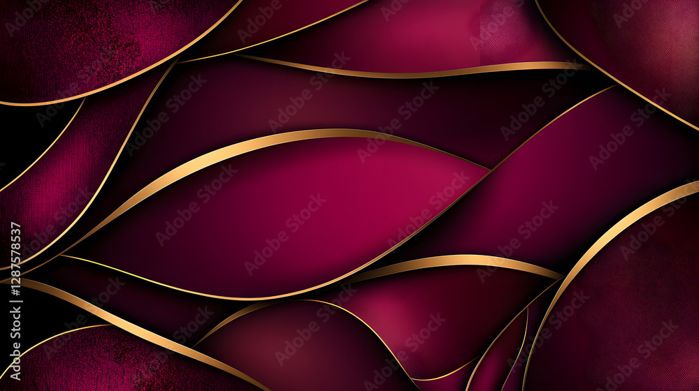 Obraz premium Red and gold background pattern with geometric design for textures and backdrops