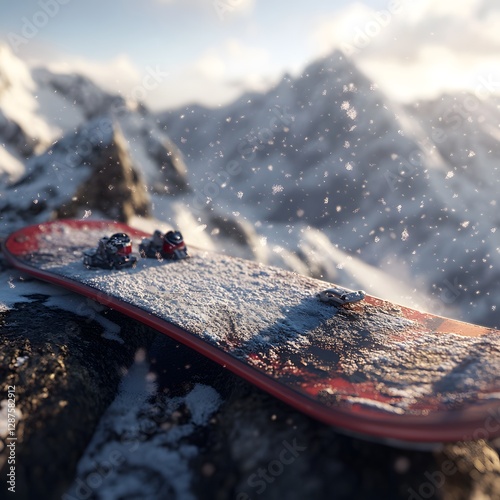 snow on the mountain