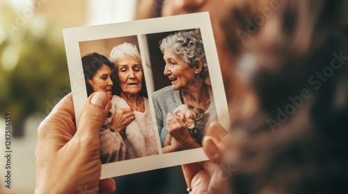 Dementia symptoms causing difficulty in recognizing familiar faces. Featuring cognitive decline and confusion