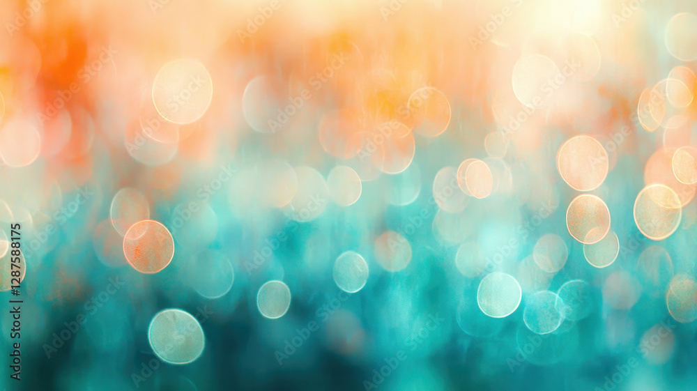 Obraz premium Abstract Christmas lights bokeh create rich, warm atmosphere with vibrant hues