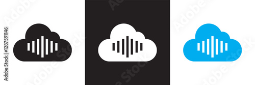 Broadcast  icon .  icons related to broadcast, media, production, journalism etc. Isolated on white and black background. Vector illustration. EPS 10