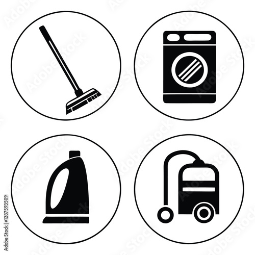 Janitorial and Housekeeping Worker Icons
