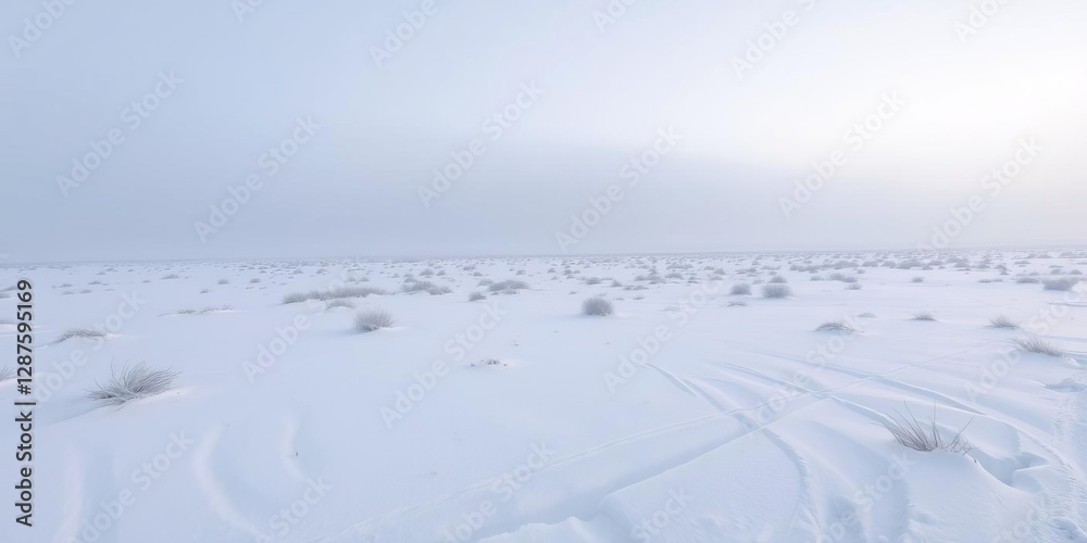 Fog envelops a snowy mountain range creating a serene and mystical winter landscape, frozen, snowy, serene Fog envelops a snowy mountain range creating a serene and mystical winter landscape, frozen, snowy, serene