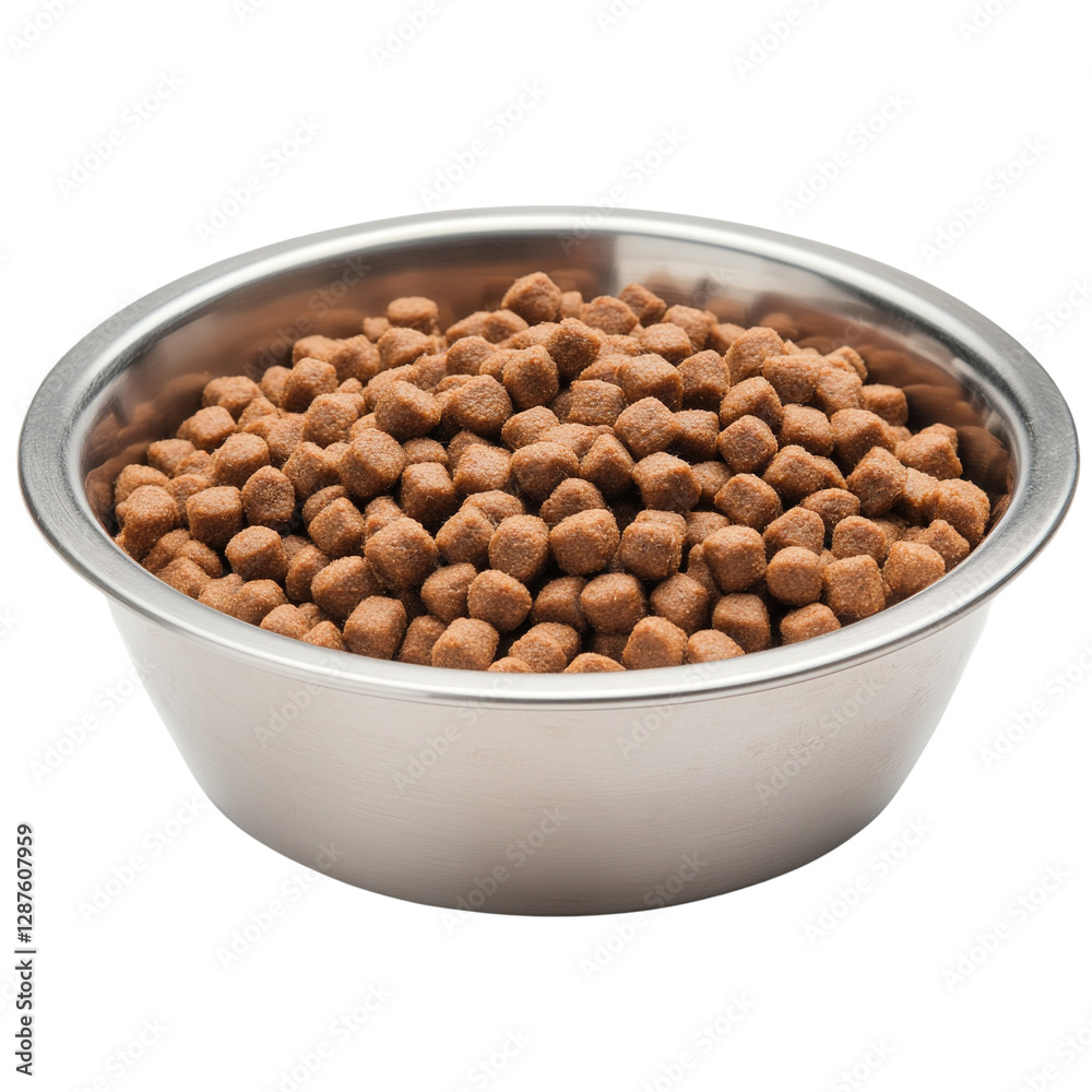 Bowl of Dry Pet Food Bowl of Dry Pet Food