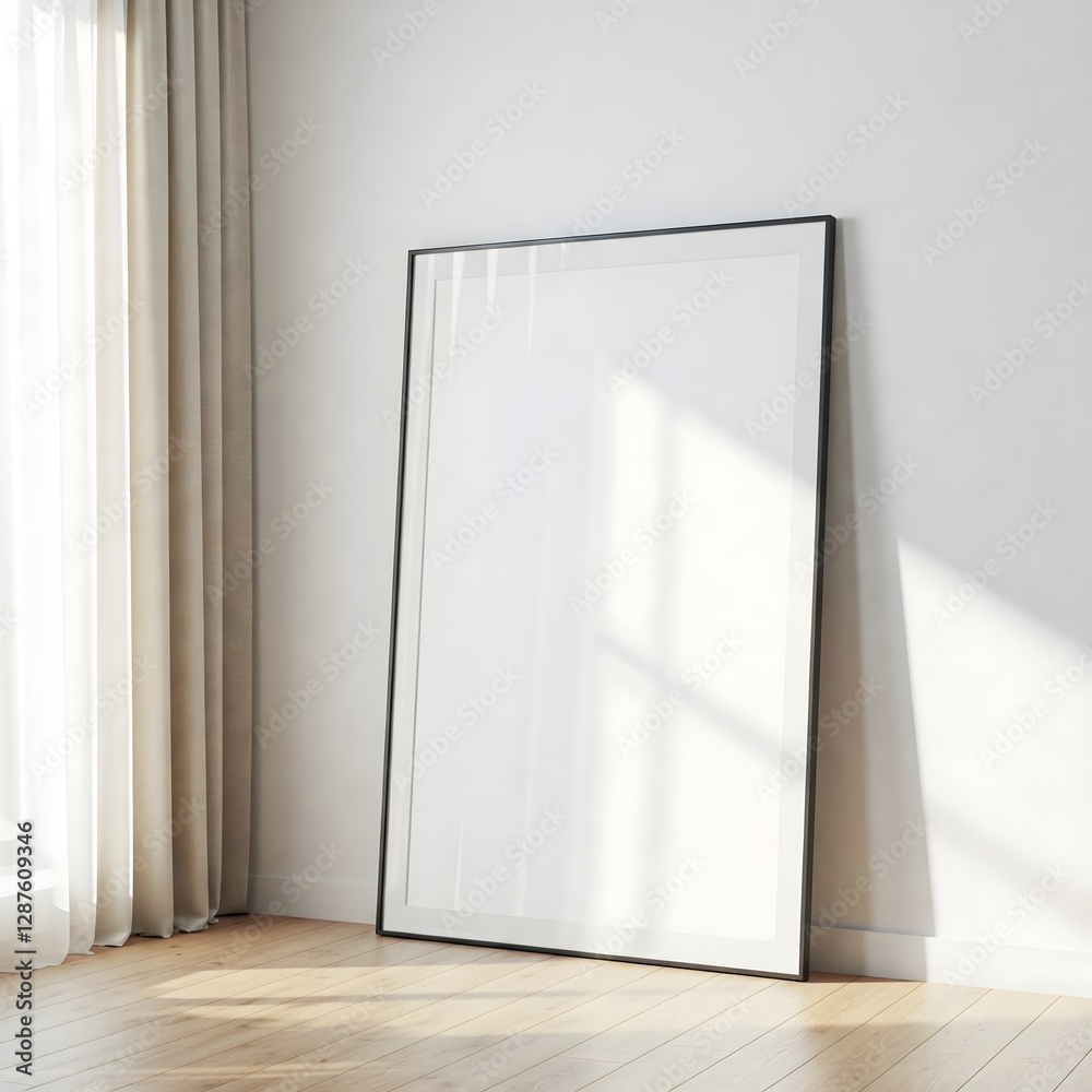 Frame mockup, ISO A paper size. Living room wall poster mockup. Interior mockup with house background. Modern interior design. 3D render Frame mockup, ISO A paper size. Living room wall poster mockup. Interior mockup with house background. Modern interior design. 3D render