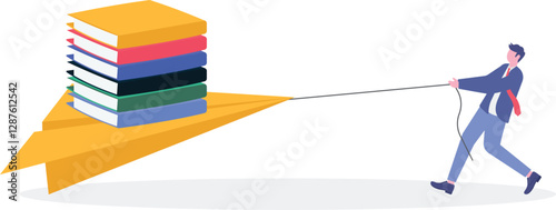 Social media illustration, business concept, web design

