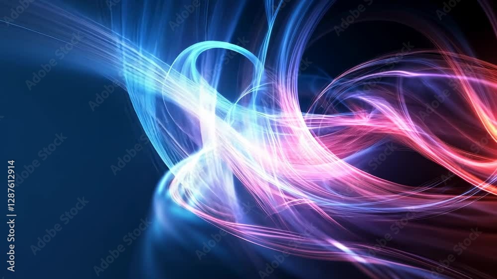 Abstract swirls of blue and pink light create a vibrant digital background for creative projects Abstract swirls of blue and pink light create a vibrant digital background for creative projects