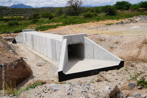 Completed Precast Culvert Installation Ready for Further Work