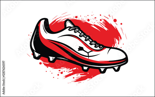 Side view of football boot
