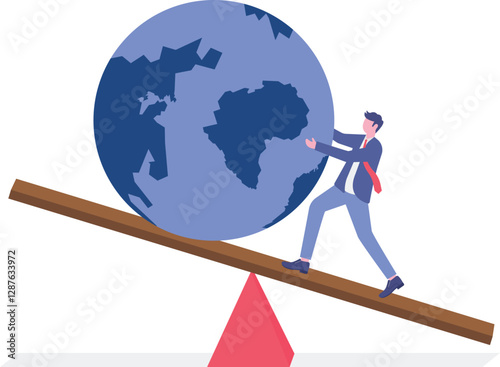 Social media illustration, business concept, web design


