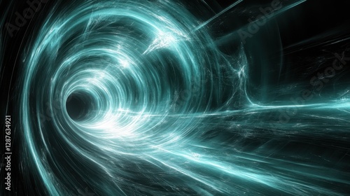 Fluid mechanics experiment demonstrating vortex formation in laboratory setting with visual effects