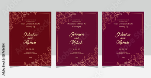 Elegant and Timeless Wedding Invitation Card – Perfect for Modern, Classic, and Traditional Weddings