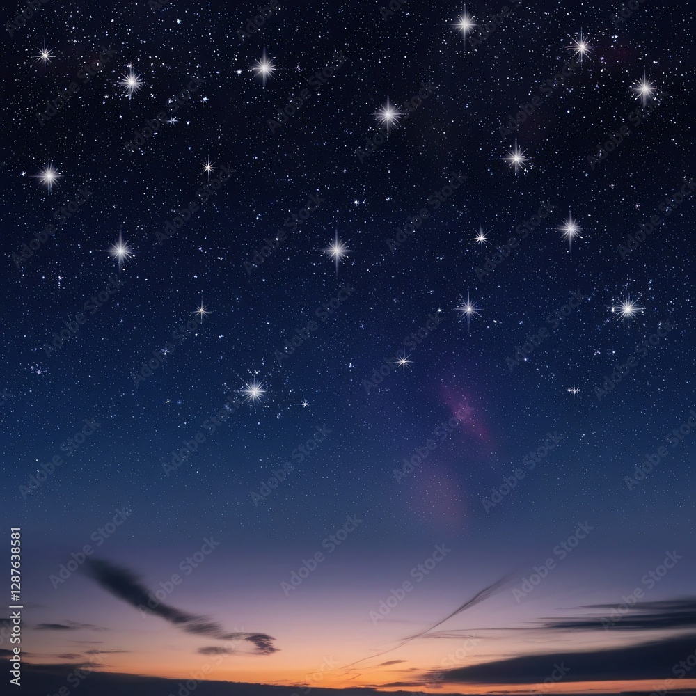 Naklejka premium a night sky with stars