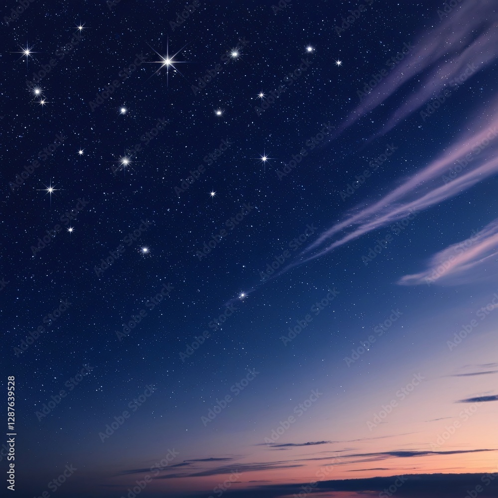 Naklejka premium image of a night sky with star