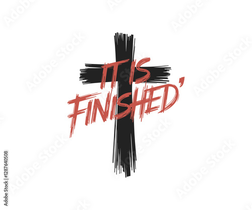 Christian Easter Cross Quote PNG – A Faith-Inspired Religious Design
