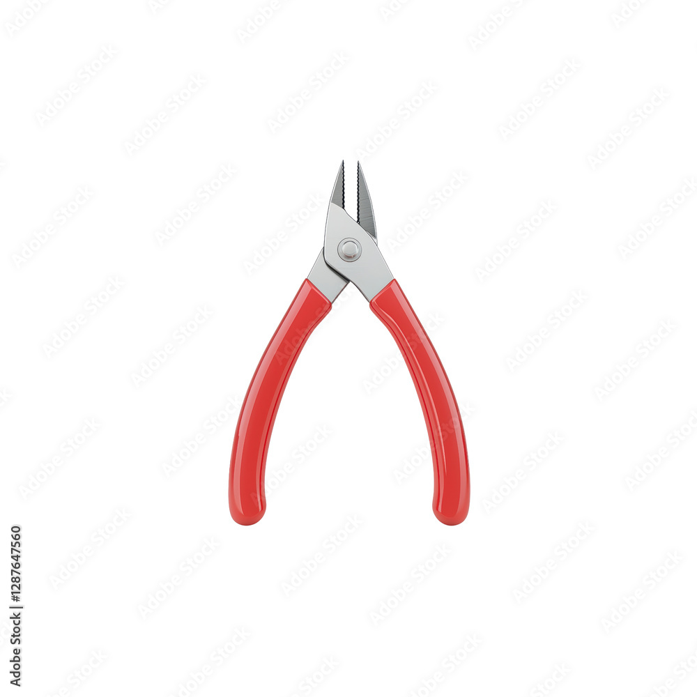 Red Handled Pliers Tool for Crafting and Repairing Tasks Red Handled Pliers Tool for Crafting and Repairing Tasks