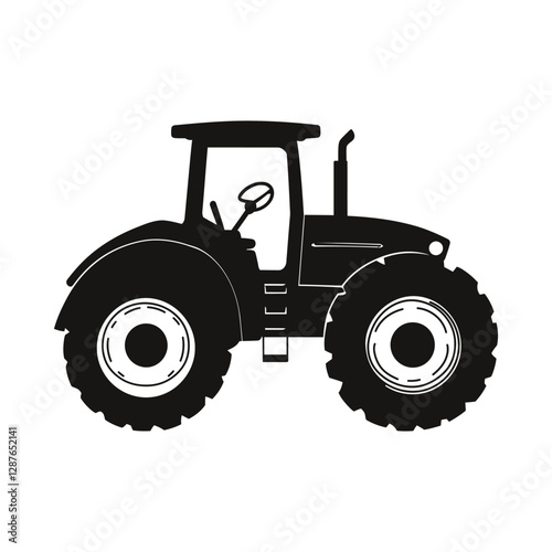 vector icon of a tractor