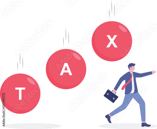 Social media illustration, business concept, web design

