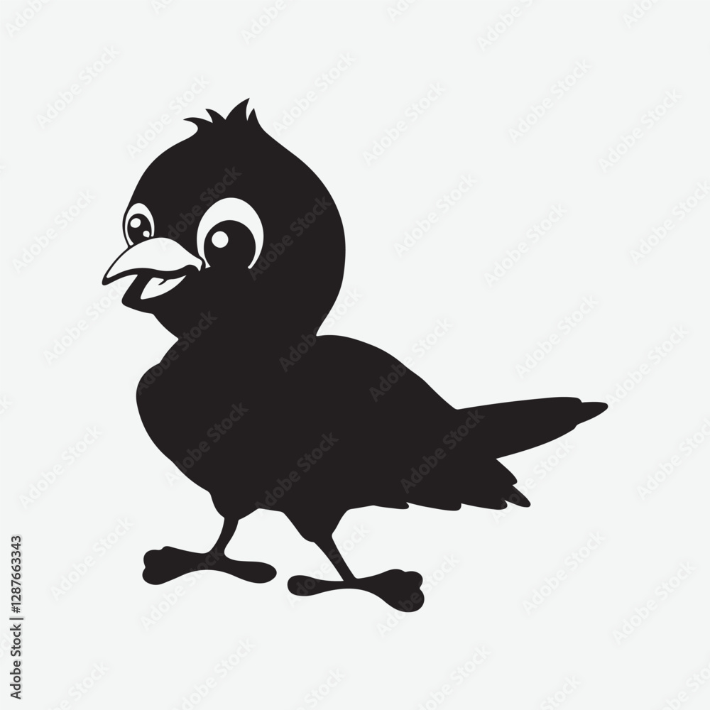 Fototapeta premium vector illustration of cartoon bird