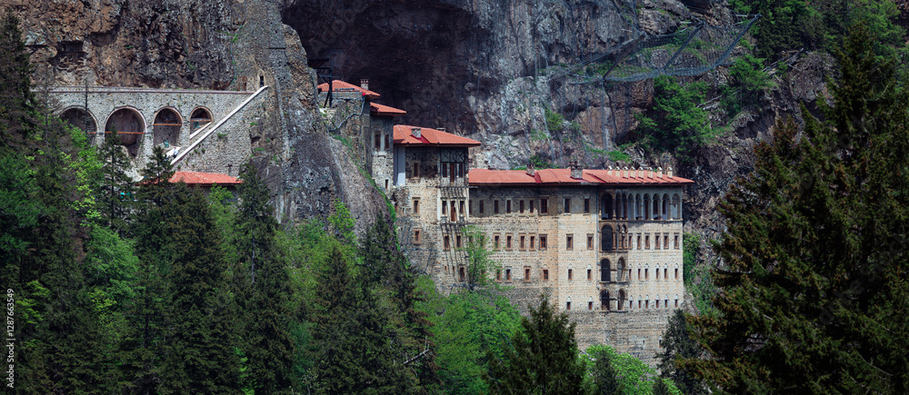 Sumela Monastery (Turkish: Sümela Manastırı) is a Greek Orthodox monastery, in the Maçka district of Trabzon Province in modern Turkey.