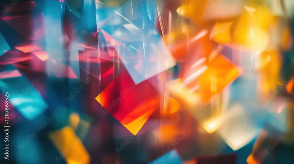 Abstract blurred sticky notes on transparent glass in a dynamic ideation session, capturing the essence of collaboration. Abstract blurred sticky notes on transparent glass in a dynamic ideation session, capturing the essence of collaboration.