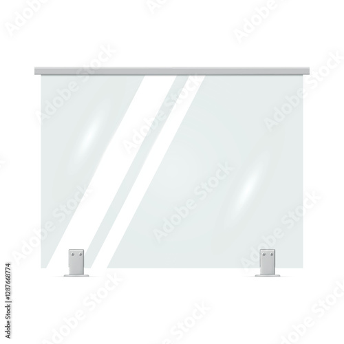 Modern glass railings showcasing transparency and elegance in a contemporary interior