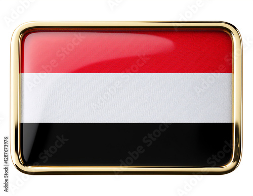 イエメンの国旗のブローチ。白背景。(Yemen flag brooch on white background.)
Free Download イエメンの国旗のブローチ。白背景。(Yemen flag brooch on white background.)
- GFXLoad
