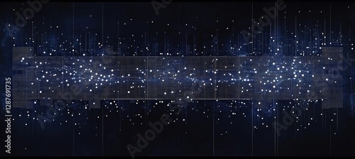 Digital Enlightenment: AI in a Glowing Network
