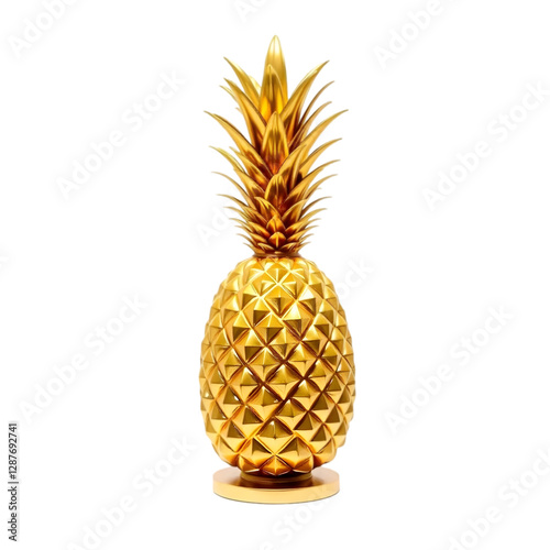 Gold Pineapple Decor: Luxury Home Accent Piece