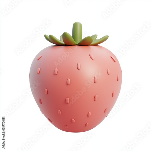 Wallpaper Mural Strawberry isolated on white background Torontodigital.ca