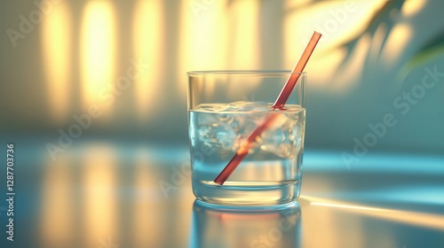 light causes a straw in a glass of water to appear bent.