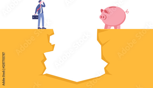 Social media illustration, business concept, web design

