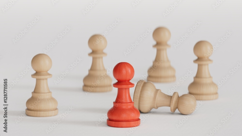 Chess Pieces - silver and golden King.Perfect for representing business strategy, leadership, and management.Made and rendered in C4D, not AI. Chess Pieces - silver and golden King.Perfect for representing business strategy, leadership, and management.Made and rendered in C4D, not AI.