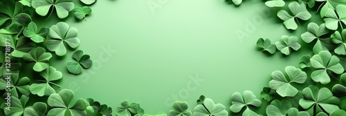 Saint Patrick Day fern 3d background