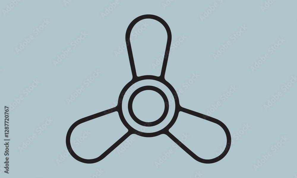 Ceiling Fan art vector illustration illustration, propeller, symbol, vector, three-dimensional, wind, fan, air, ceiling, light, sun, design, flower, icon, sign, summer, blowing, climate, clip art, com