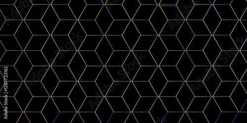 Abstract technology background with hexagons. modern geometric hexagon shape Poster, wallpaper, Landing page. geometric hexagonal, triangle, shape. Vector illustration. can be used in cover design.