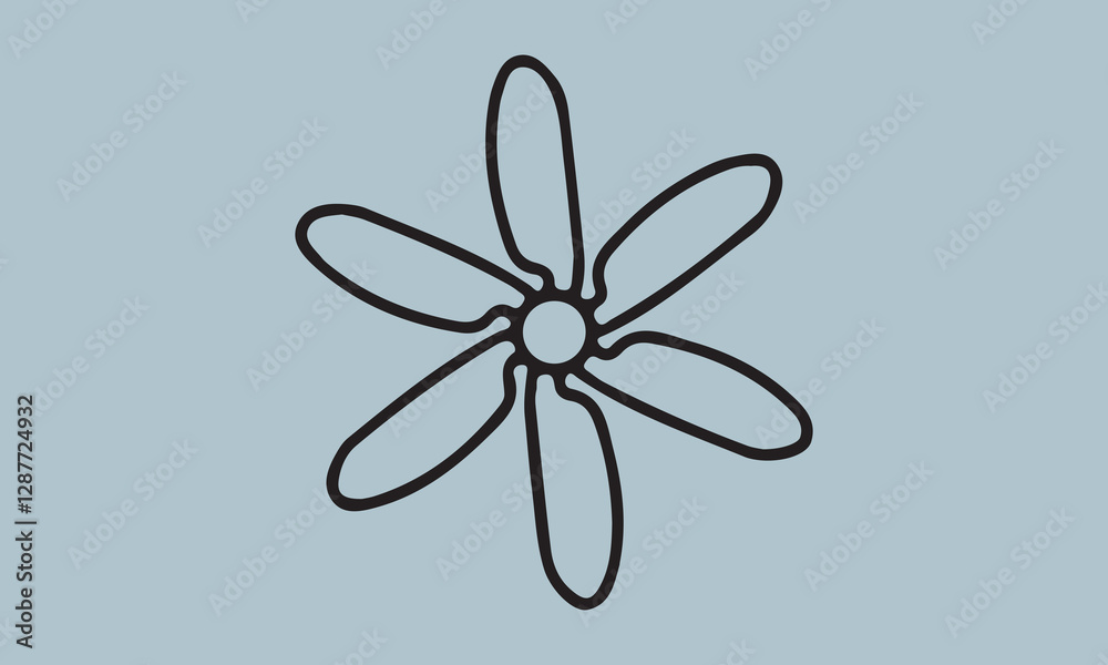 Ceiling Fan art vector illustration illustration, propeller, symbol, vector, three-dimensional, wind, fan, air, ceiling, light, sun, design, flower, icon, sign, summer, blowing, climate, clip art, com