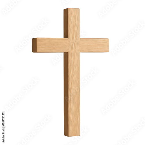 Wallpaper Mural A wooden cross with smooth, well-balanced proportions, crafted with an elegant yet minimal design, transparent background, PNG Torontodigital.ca