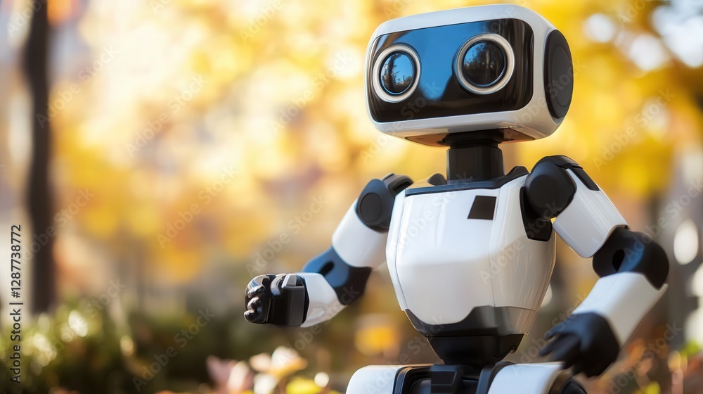 autonomous robot that operates machinery in factories, performing tasks like assembly, quality control, and packaging without human intervention.
