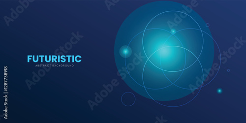 Dark Blue Abstract Background Featuring Business light circle Technology, modern Illustration Increase to technology with Data Graph Strategy, Perfect for Banners, Covers, Posters