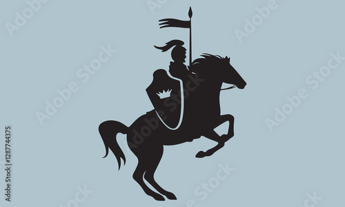 Centaur Spear Logo Vector Design  horse, sagittarius, illustration, animal, sign, symbol, arrow, astrology, fantasy, graphic, legend, myth, mythology, silhouette, warrior, archery, drawing, sport, art