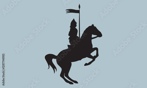 Centaur Spear Logo Vector Design  horse, sagittarius, illustration, animal, sign, symbol, arrow, astrology, fantasy, graphic, legend, myth, mythology, silhouette, warrior, archery, drawing, sport, art
