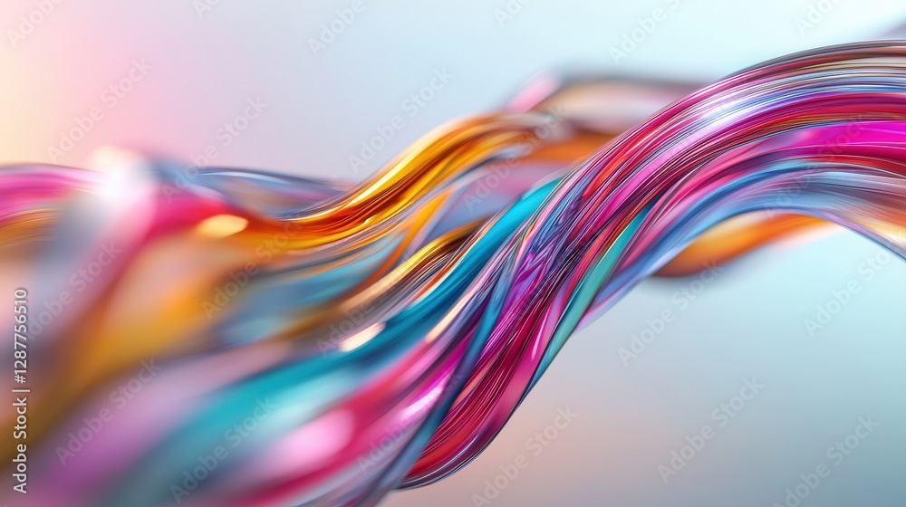 Abstract Background with Neon Organic Spectrum Effects Concept. Colorful Flowing Lines with Fluid Motion and Soft Background Abstract Background with Neon Organic Spectrum Effects Concept. Colorful Flowing Lines with Fluid Motion and Soft Background