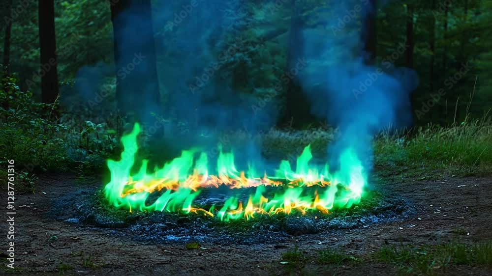 fire burning in the garden fire burning in the garden