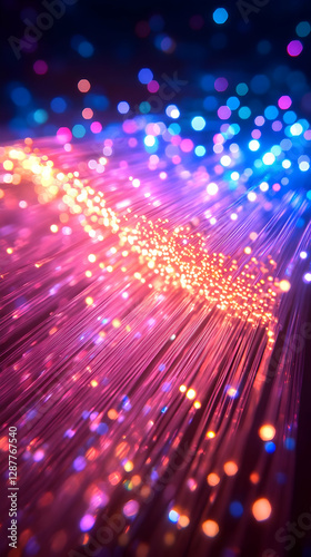 Abstract Glowing Light Design