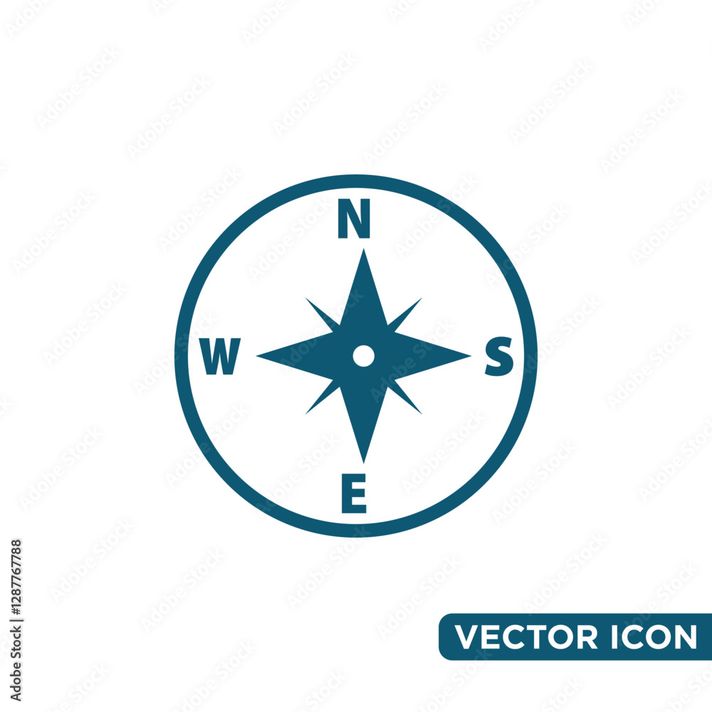 Simple Compass Icon Design Template Simple Compass Icon Design Template