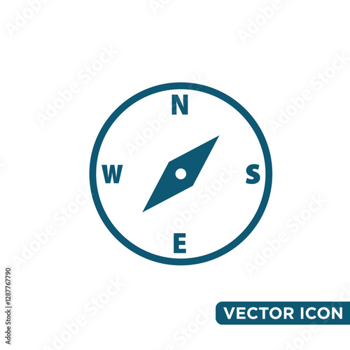 Free Download Simple Compass Icon Design Template - GFXLoad