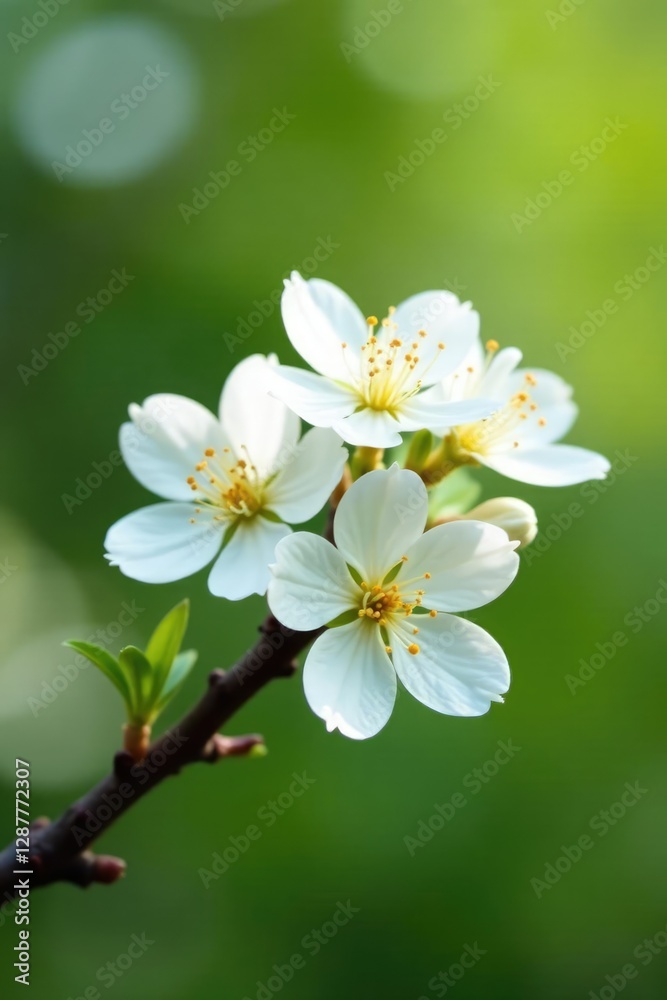 Delicate white flowers on a macadamia tree branch, nature, flowers Delicate white flowers on a macadamia tree branch, nature, flowers