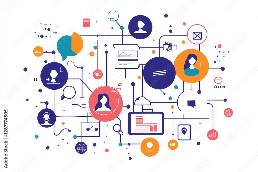 A futuristic business concept highlighting the importance of internships in gaining real-world experience, featuring interconnected work-related icons. A futuristic business concept highlighting the importance of internships in gaining real-world experience, featuring interconnected work-related icons.