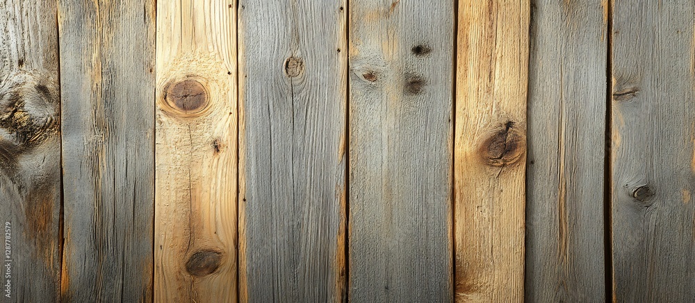Rustic Wood Plank Fence